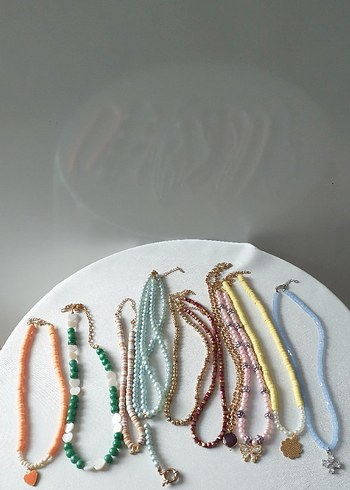 Bohem Tarzı Çok Renkli Boncuklu Kolyeler - Görsel 3