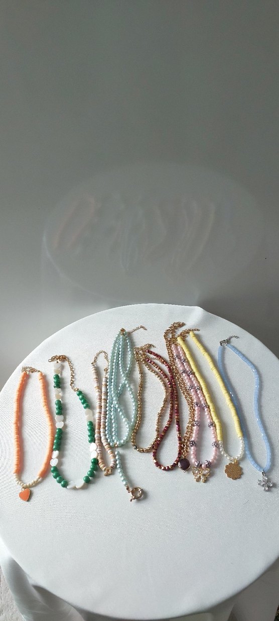 Bohem Tarzı Çok Renkli Boncuklu Kolyeler - Görsel 2