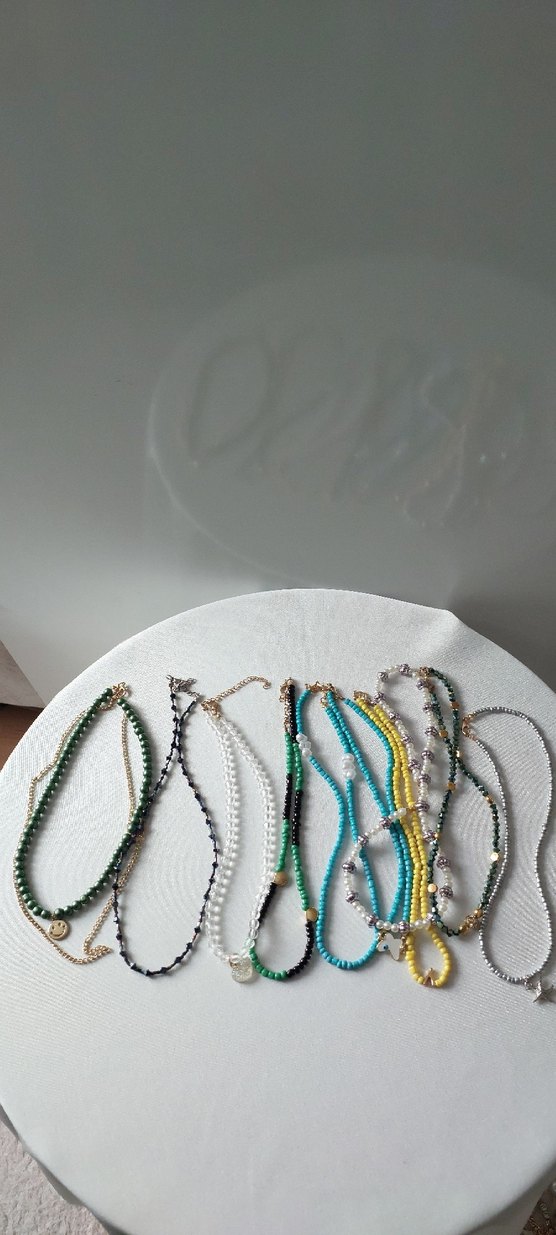 Renkli Boncuklu Kadın Kolye Seti - Görsel 2