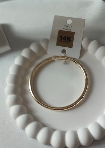 14K  Çelik  Midi Halka Bilezik - Görsel 3