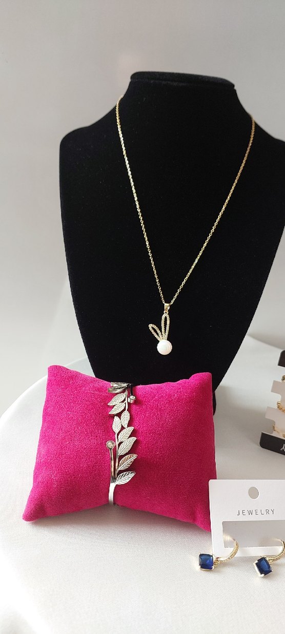 Renkli Zincir Detaylı Minimalist Kadın Takı Seti - Görsel 3