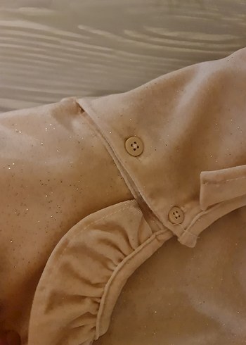 LC WIKIKI Uzun Kollu Bebek Kız Body Bej - Görsel 3