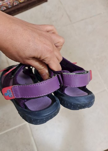 HUMMEL Mor Cırt Cırtlı Kız Sandaletleri 30 numara - Görsel 2