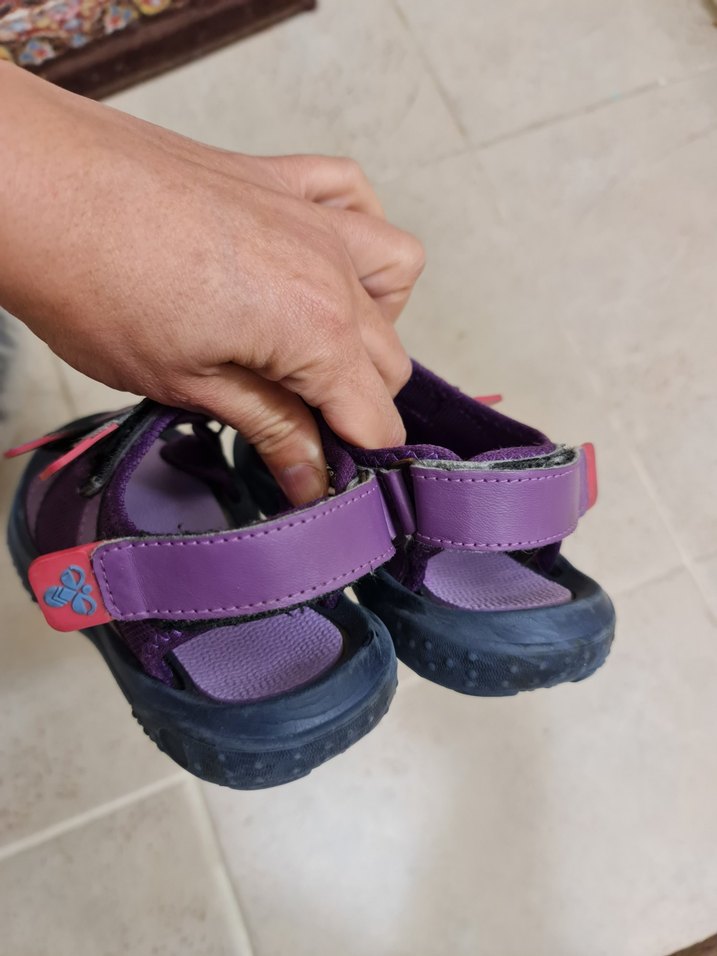 HUMMEL Mor Cırt Cırtlı Kız Sandaletleri 30 numara - Görsel 2