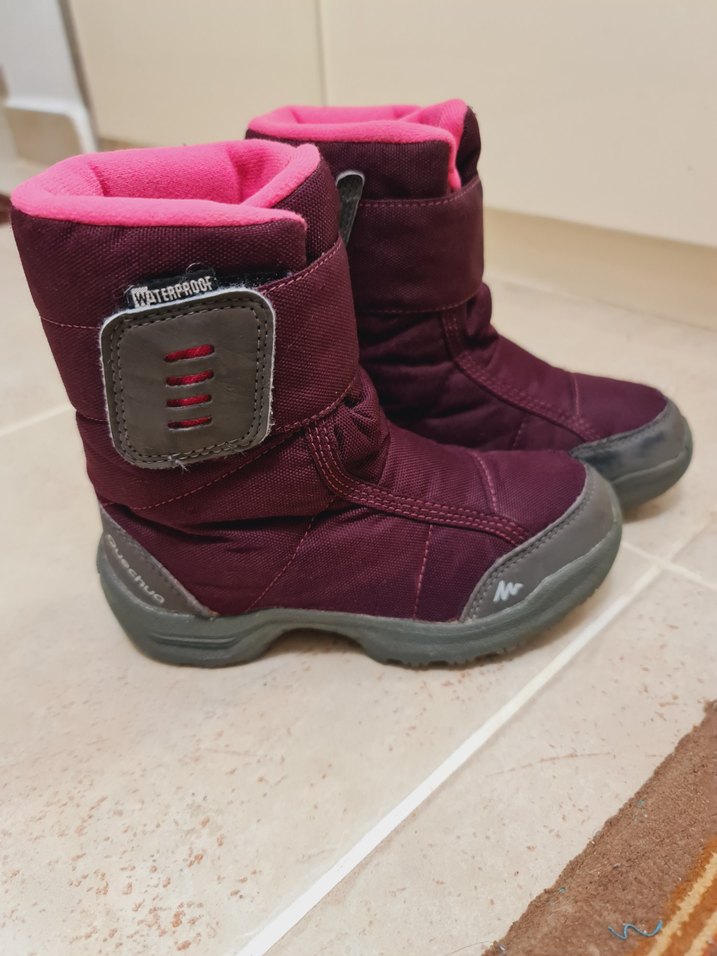 DECATHLON Bordo Kız Çocuk Street Wear Botu Velcro - Görsel 4