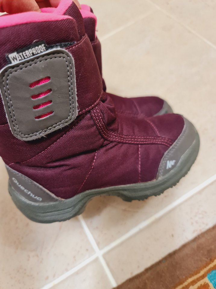 DECATHLON Bordo Kız Çocuk Street Wear Botu Velcro - Görsel 2