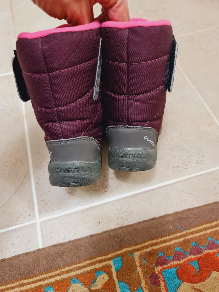 DECATHLON Bordo Kız Çocuk Street Wear Botu Velcro - Görsel 3