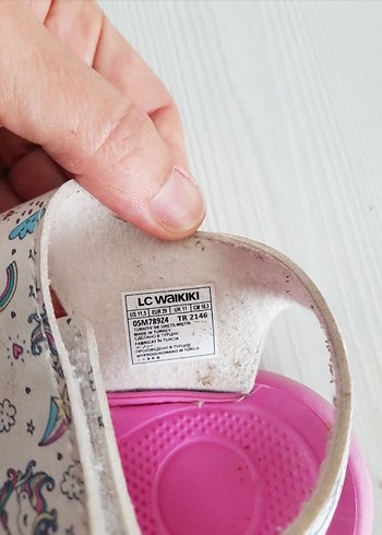 lc wikiki 28 ,Kız Çocuk Pembe Unicorn Desenli Sandalet - Görsel 2