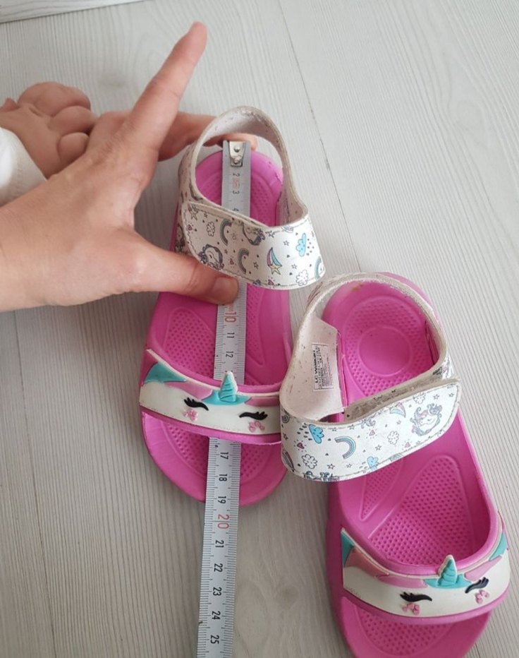 lc wikiki 28 ,Kız Çocuk Pembe Unicorn Desenli Sandalet - Görsel 5