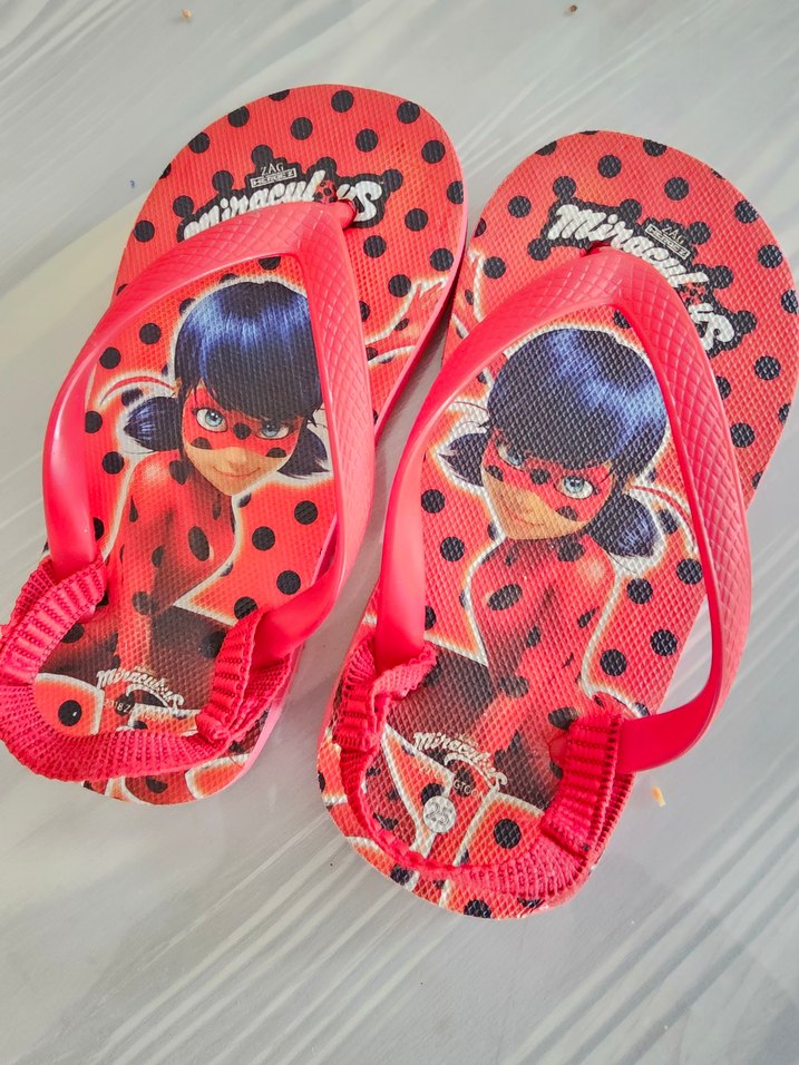 lady bug ,uur böcei Kız Kırmızı Terlik 29 numara - Görsel 2