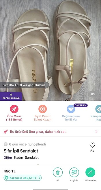 Diğer Sıfır İpli Sandalet