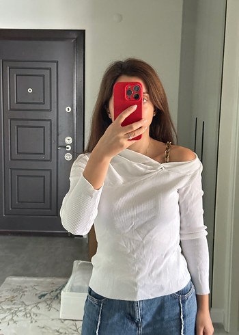 ipekyol Beyaz kol detaylı ipekyol Uzun Kollu Bluz