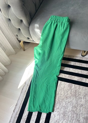 Triwa Kadın Yeşil Midi Kumaş Pantolon