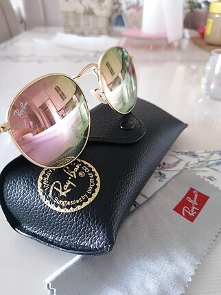 Ray ban pembe aynalı gözlük