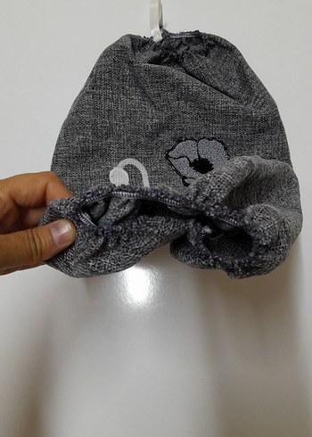 Gri punch posetlik - Görsel 4