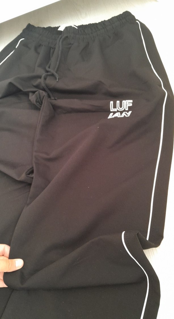 Siyah Bağcıklı Erkek Pijama Altı XL beden - Görsel 5