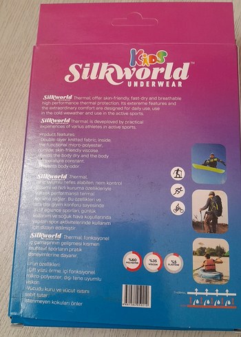 Silkworld Siyah Çocuk Termal Fanila - Görsel 3