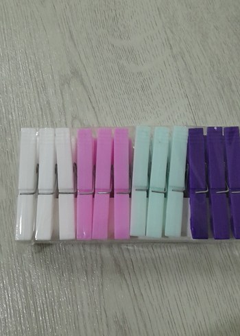 Başaran Plastik Renkli Çamaşır Mandalı 24'lü - Görsel 2