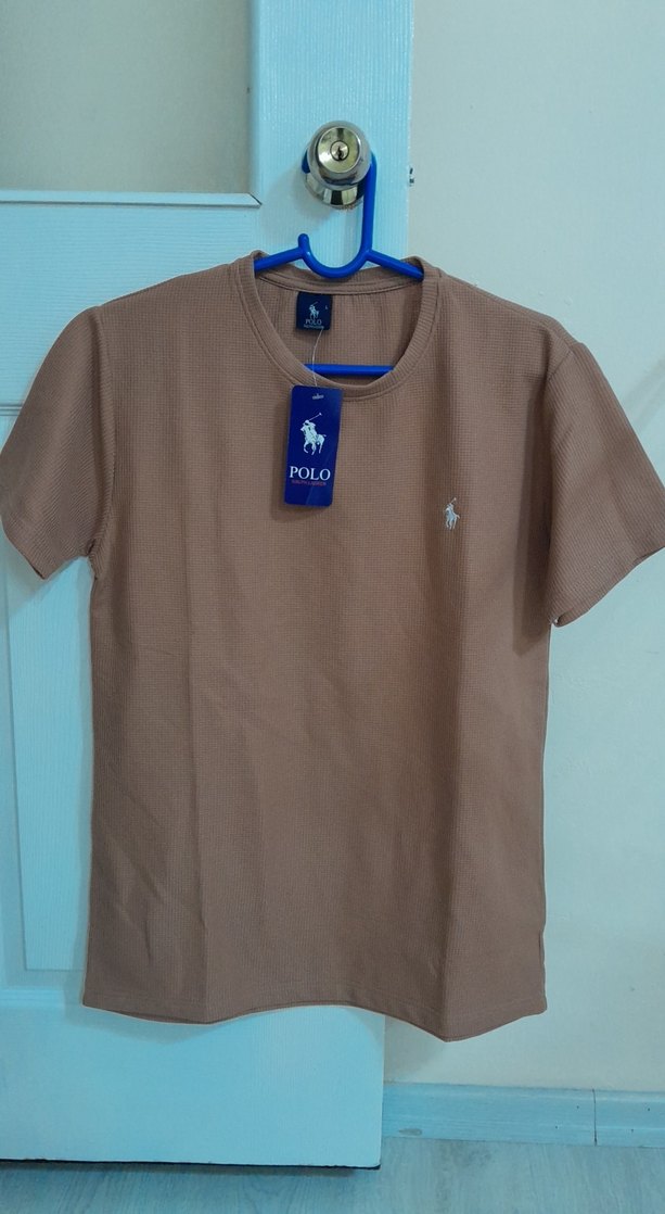 POLO Erkek Kahverengi Kısa Kollu Tişört - Görsel 2