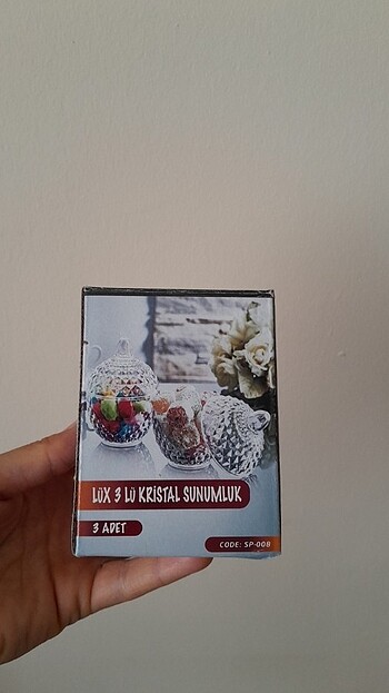 3 lü kristal lokumluk