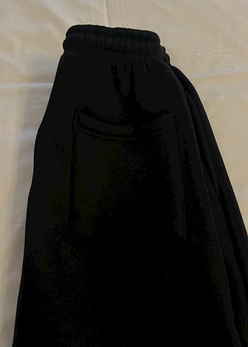 Siyah Salaş Midi Kadın Eşofman Altı - Görsel 3