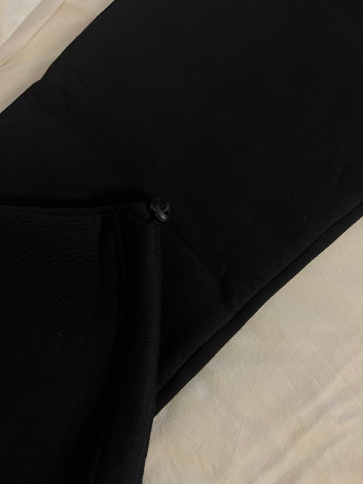 Siyah Salaş Midi Kadın Eşofman Altı - Görsel 4
