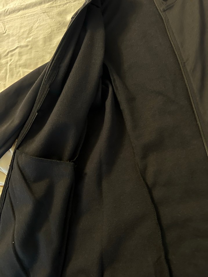 Kadın Siyah Yüksek Yakalı Kapüşonlu Ceket - Görsel 2