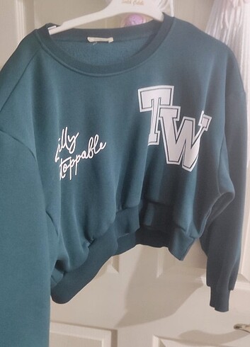 l Beden yeşil Renk Crop swit