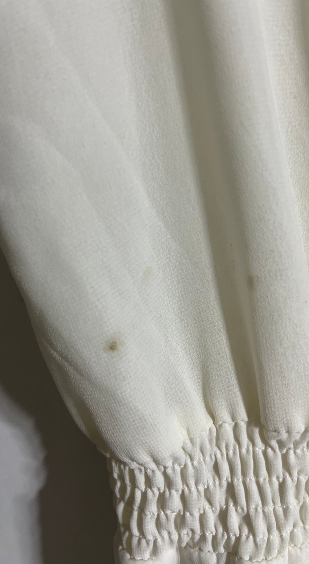 Beyaz Kolsuz Midi Keten Elbise - Görsel 3