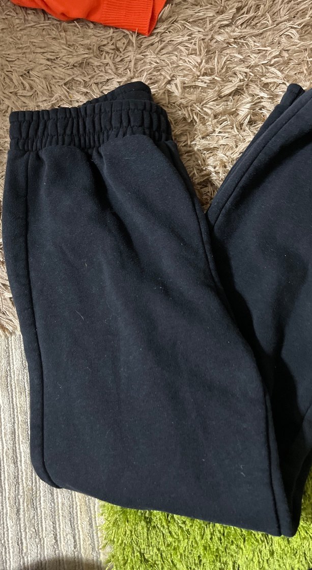 Siyah Kadın Rahat Kesim Sweatpant - Görsel 2