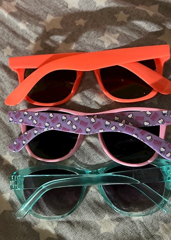 Renkli Parlak çocuk Güneş Gözlükleri - Retro Stil - Görsel 3