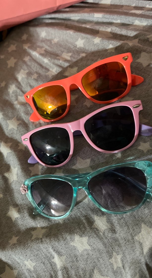 Renkli Parlak çocuk Güneş Gözlükleri - Retro Stil - Görsel 2