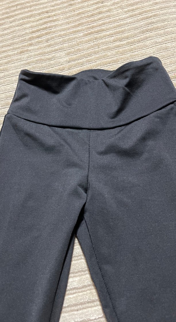 Siyah Elastik Spor Kadın Tayt - Görsel 2