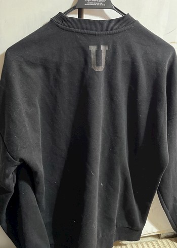 Siyah Baskılı Oversize Sweatshirt - Görsel 3