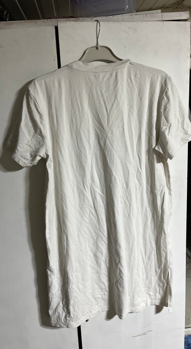 Baskılı Kadın Beyaz Pamuklu Tişört - Görsel 4