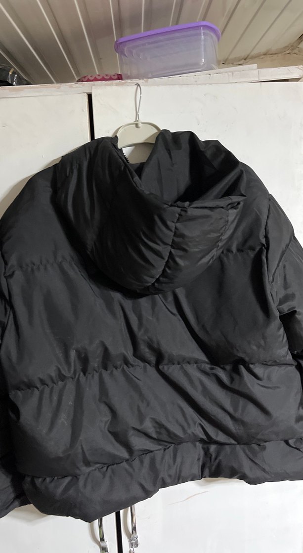 Siyah Fermuarlı Kadın Kışlık Ceket - Görsel 3