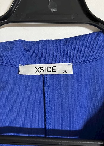 Mavi V Yaka Kolsuz Midi Elbise - Görsel 3