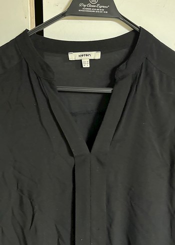 Kadın Siyah V Yaka Kolsuz Bluz - Görsel 2