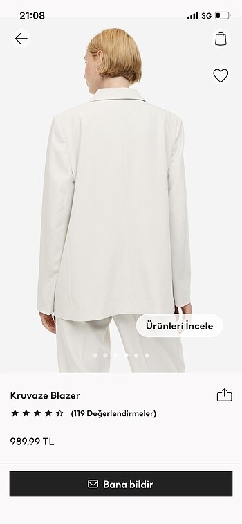 H&M Blazer ceket