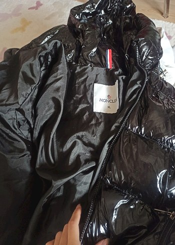 Orijinal Moncler Siyah Parlak Kadın Mont