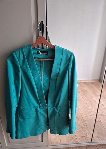 Turkuaz Kadın Blazer Ceket