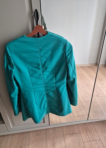 38 Beden Turkuaz Kadın Blazer Ceket