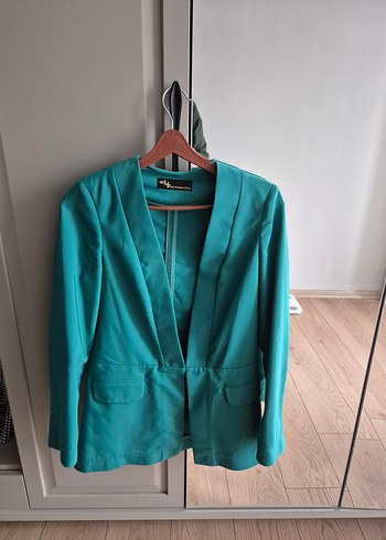 Adil Işık Turkuaz Kadın Blazer Ceket