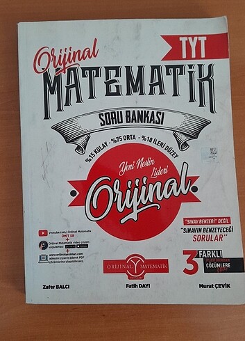 tyt orijinal yayınları matematik soru bankası
