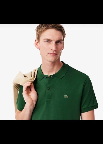 Lacoste Unisex Yeşil Tişört - Görsel 2