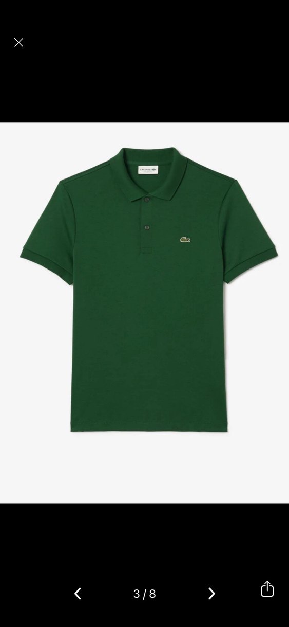 Lacoste Unisex Yeşil Tişört - Görsel 3