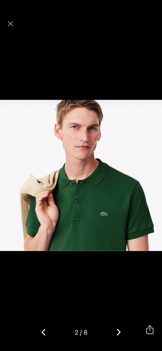 Lacoste Unisex Yeşil Tişört - Görsel 2