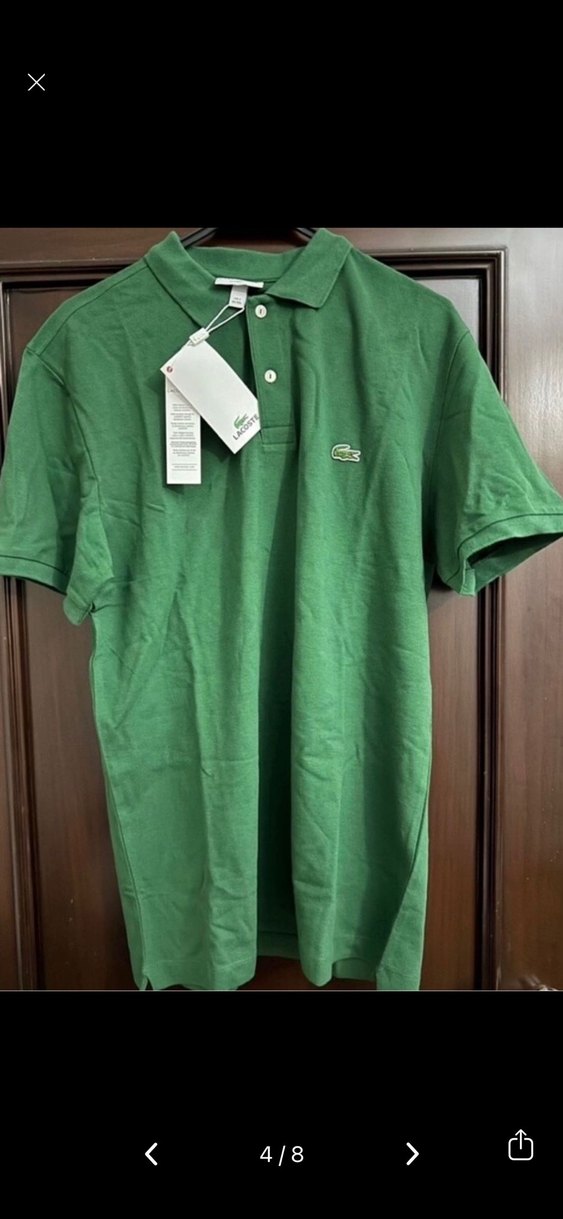 Lacoste Unisex Yeşil Tişört - Görsel 4