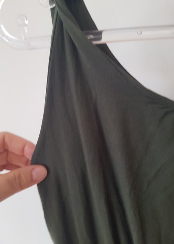 BeBe Salaş Kesim Yeşil Uzun Elbise