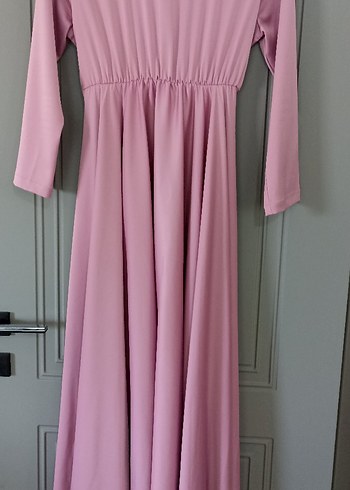 Pembe Saten Abiye